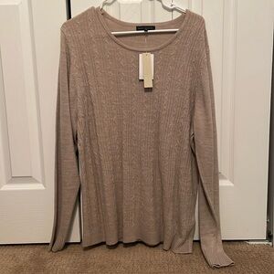 Brand new Napa Valley tan sweater